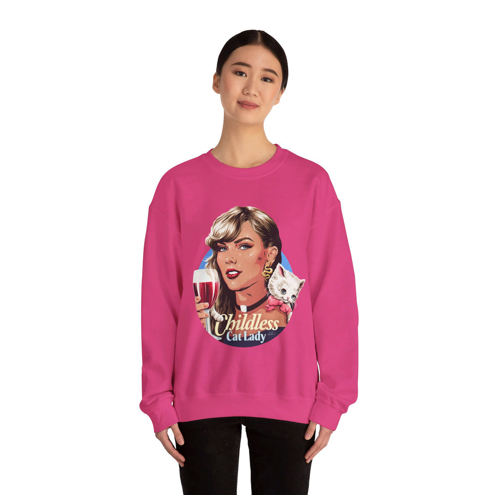 Childless Cat Lady [UK-Printed] - Unisex Heavy Blend™ Crewneck Sweatshirt