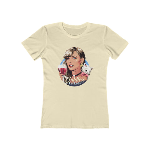 Childless Cat Lady [US-Printed] - Women's The Boyfriend Tee
