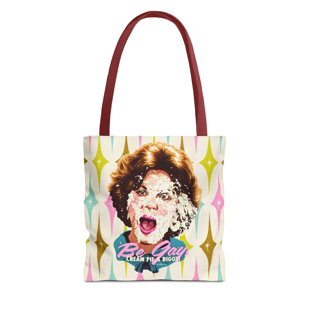 Be Gay, Cream Pie A Bigot! [US-Printed] - Tote Bag (AOP)