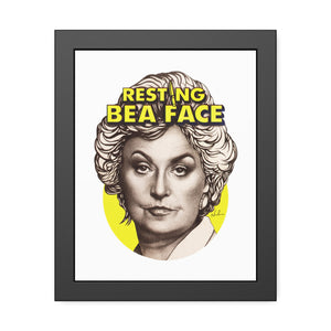 RESTING BEA FACE - Framed Paper Posters