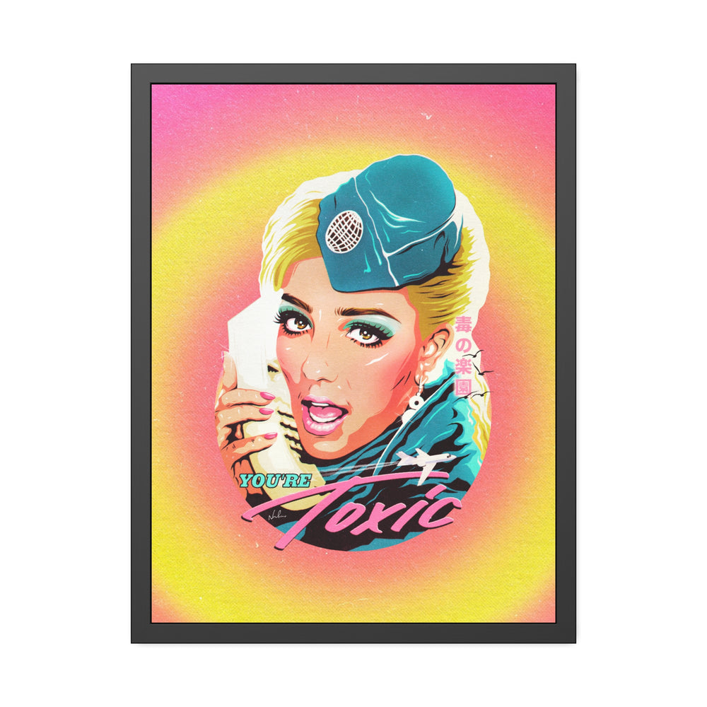 TOXIC [Coloured-BG] - Framed Paper Posters