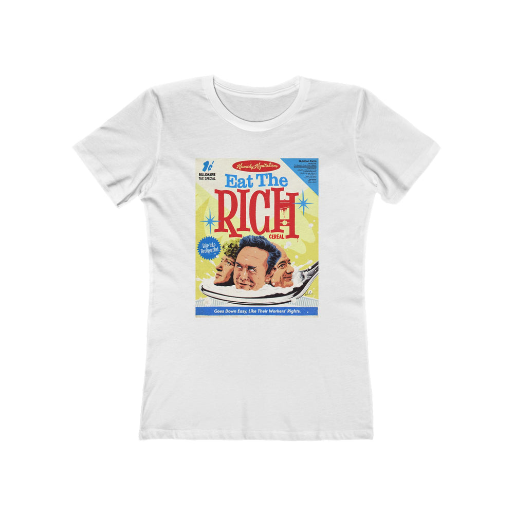 Eat The Rich [US-Printed] - Women's The Boyfriend Tee