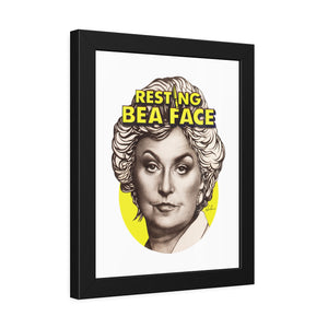 RESTING BEA FACE - Framed Paper Posters