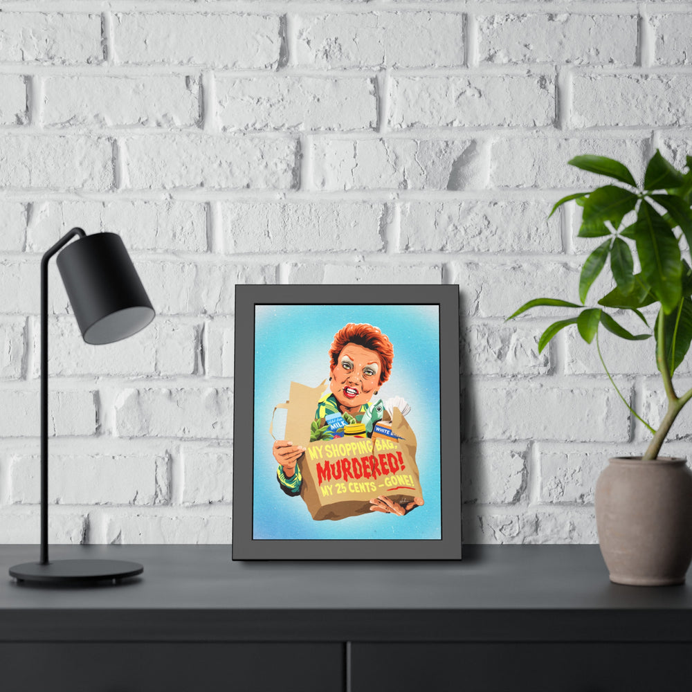 My Shopping Bag, Murdered! - Framed Paper Posters