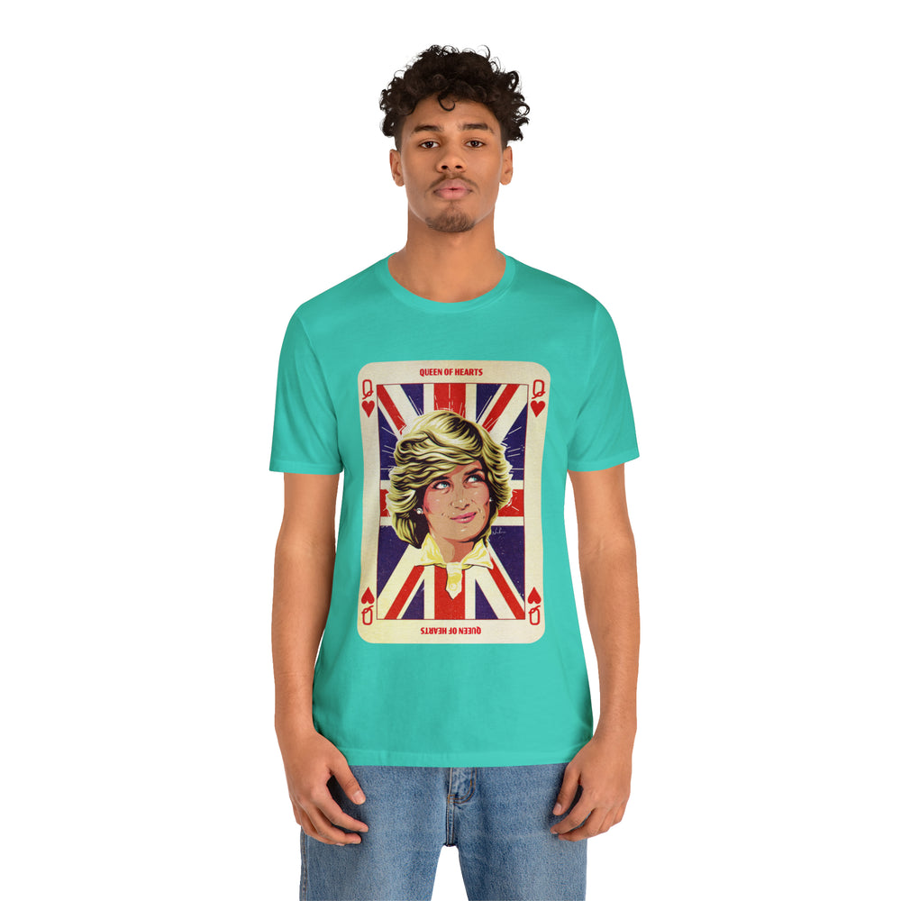 Queen Of Hearts [UK-Printed] - Unisex Jersey Short Sleeve Tee