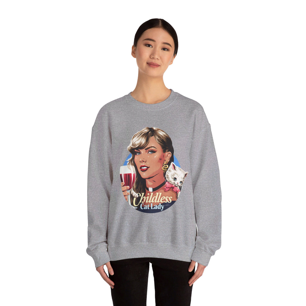 Childless Cat Lady [Australian-Printed] - Unisex Heavy Blend™ Crewneck Sweatshirt