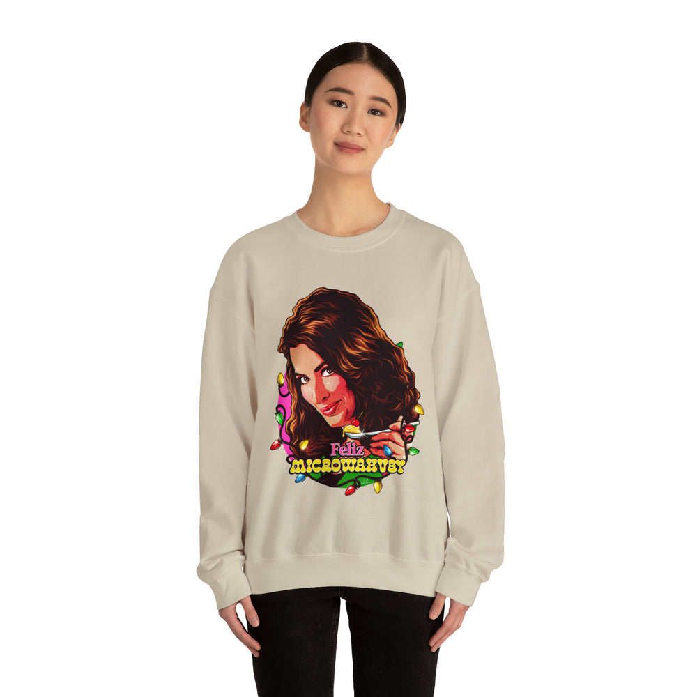 Feliz Microwahvey [Australian-Printed] - Unisex Heavy Blend™ Crewneck Sweatshirt