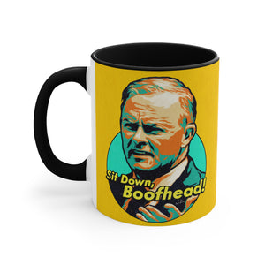 Sit Down, Boofhead! - 11oz Accent Mug (Australian Printed)