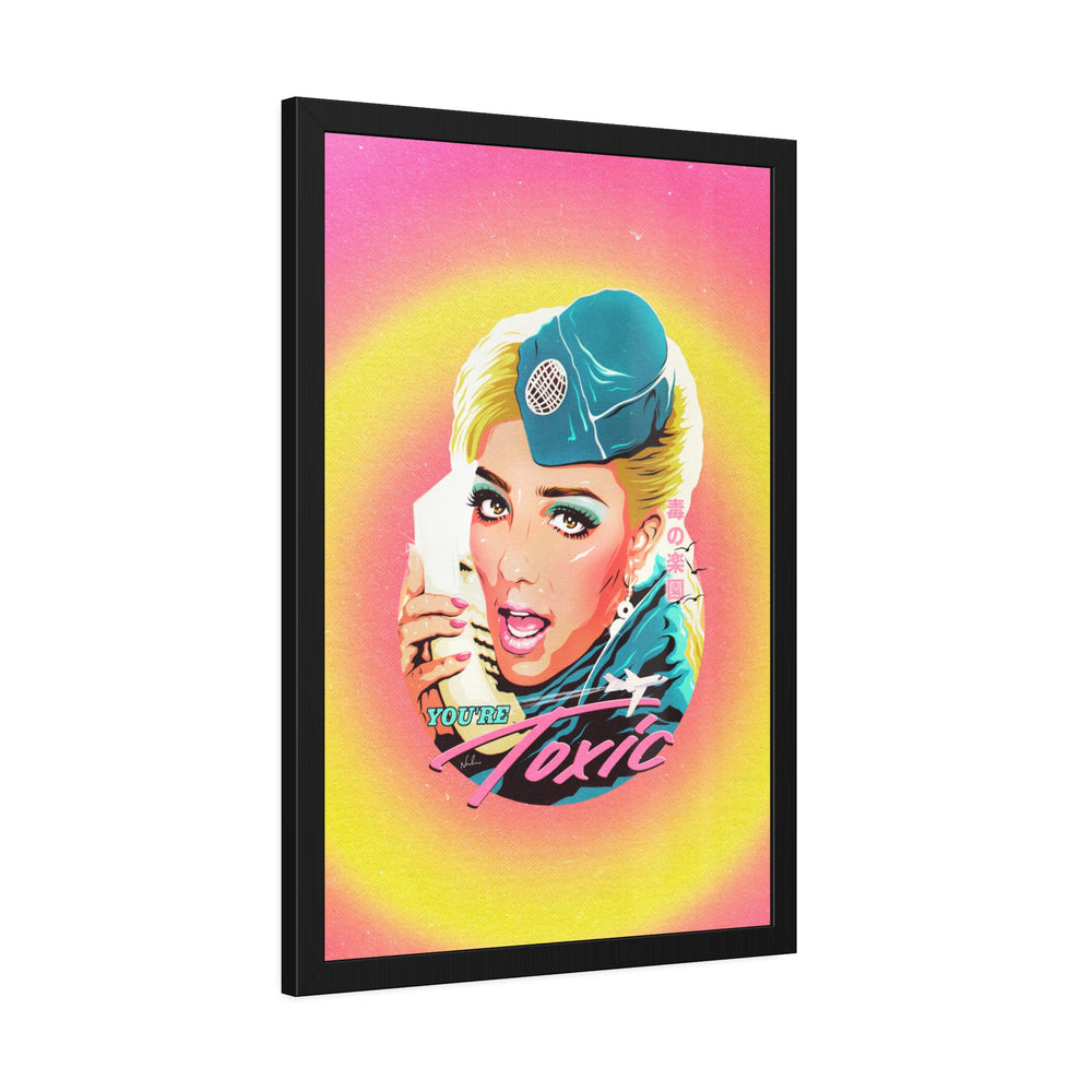 TOXIC [Coloured-BG] - Framed Paper Posters