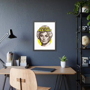 RESTING BEA FACE - Framed Paper Posters