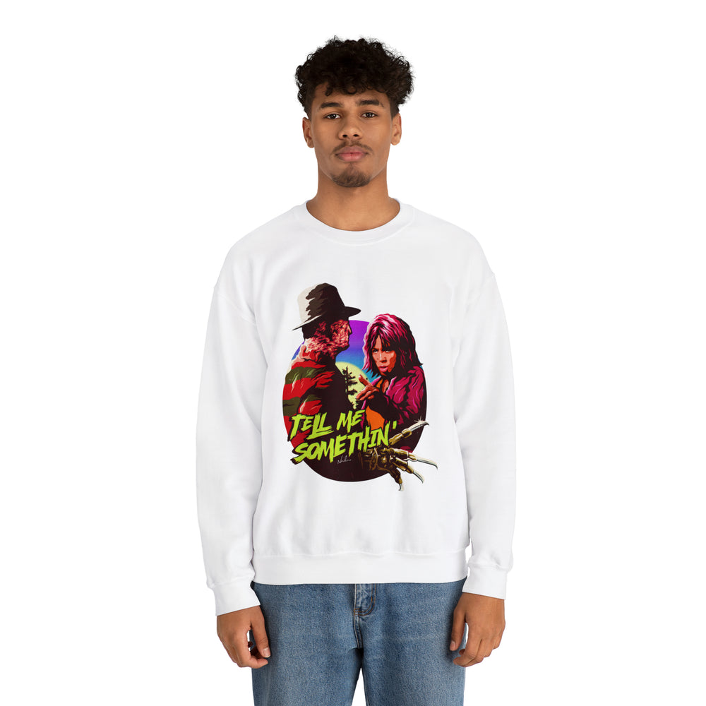 Tell Me Somethin'  [Australian-Printed] - Unisex Heavy Blend™ Crewneck Sweatshirt