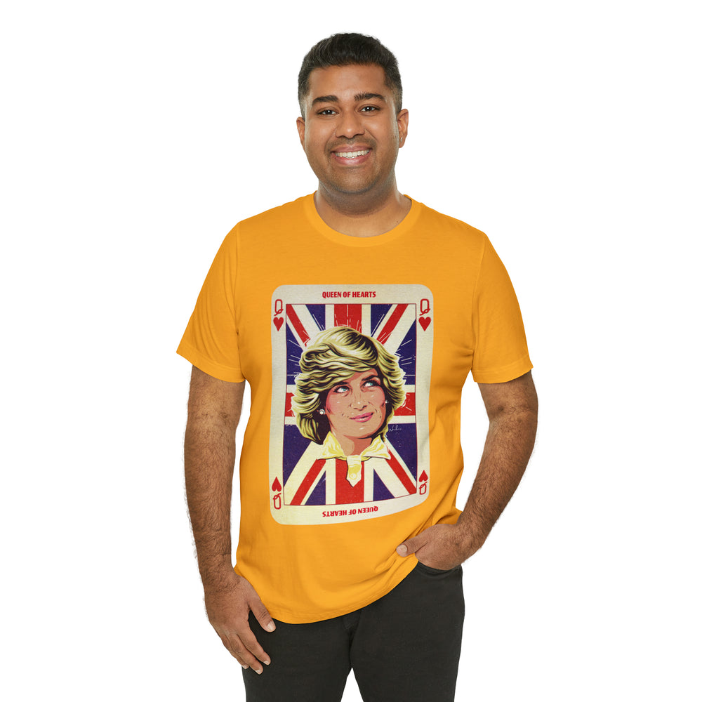 Queen Of Hearts [UK-Printed] - Unisex Jersey Short Sleeve Tee