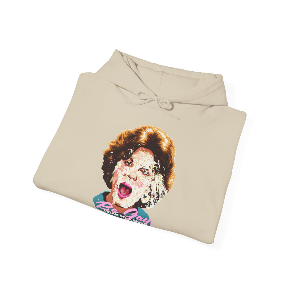 Be Gay, Cream Pie A Bigot! [Australian-Printed] - Unisex Heavy Blend™ Hooded Sweatshirt
