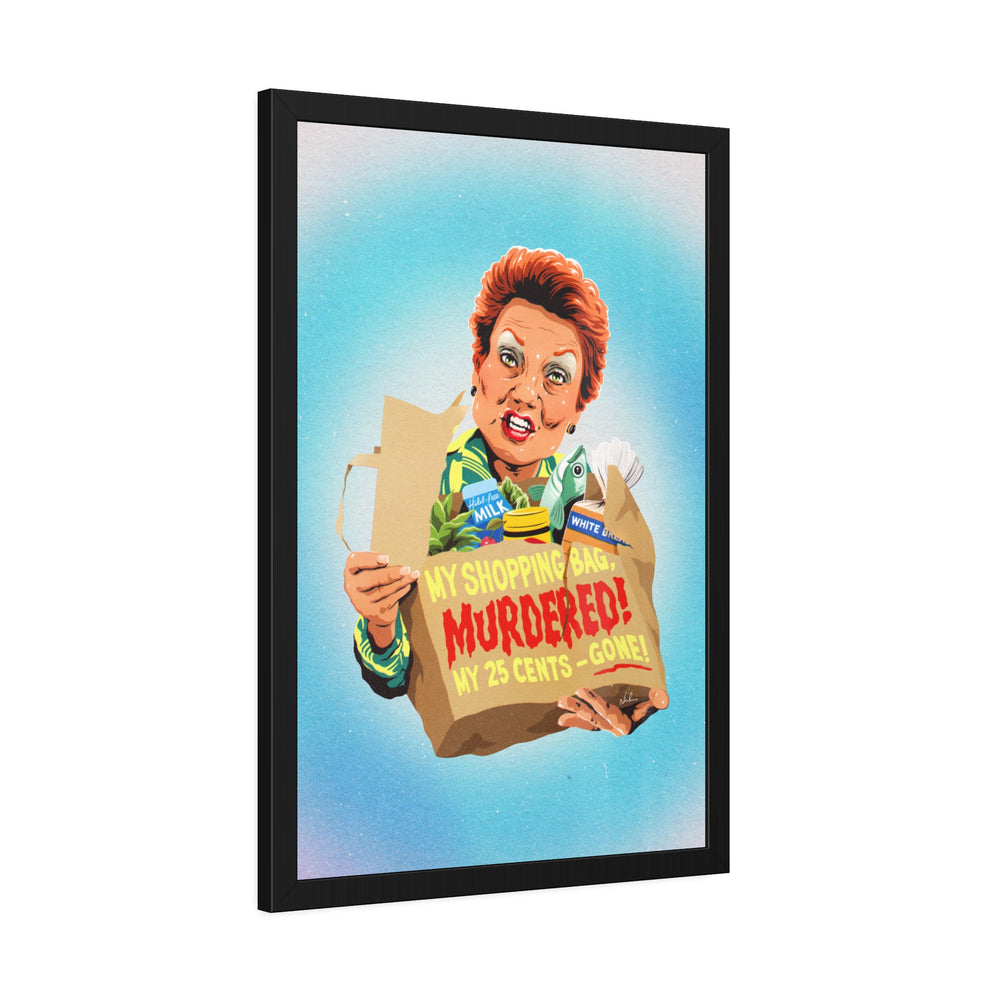 My Shopping Bag, Murdered! - Framed Paper Posters