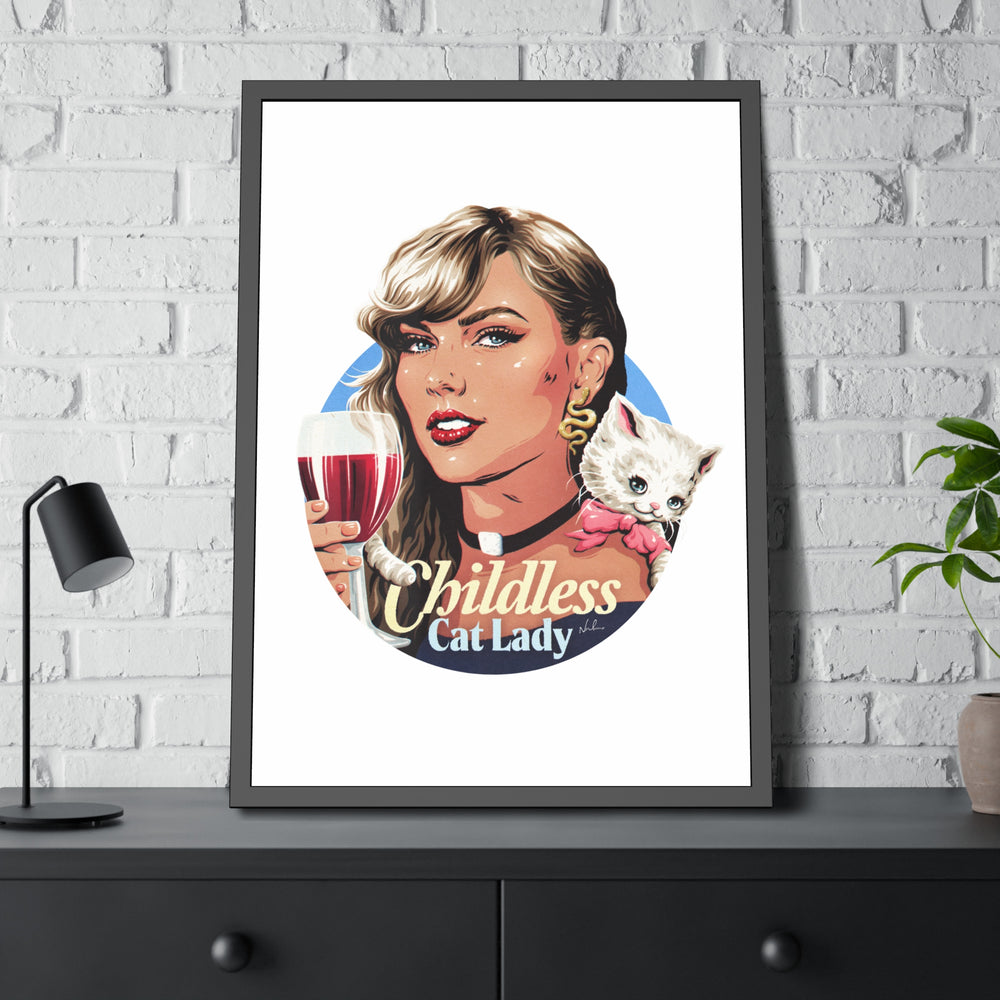 Childless Cat Lady - Framed Paper Posters