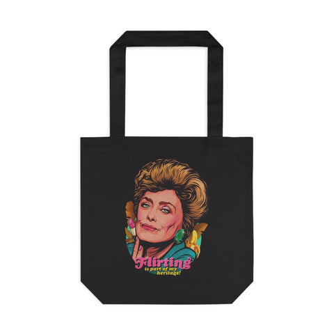 Flirting Is Part Of My Heritage! [Australian-Printed] - Cotton Tote Bag