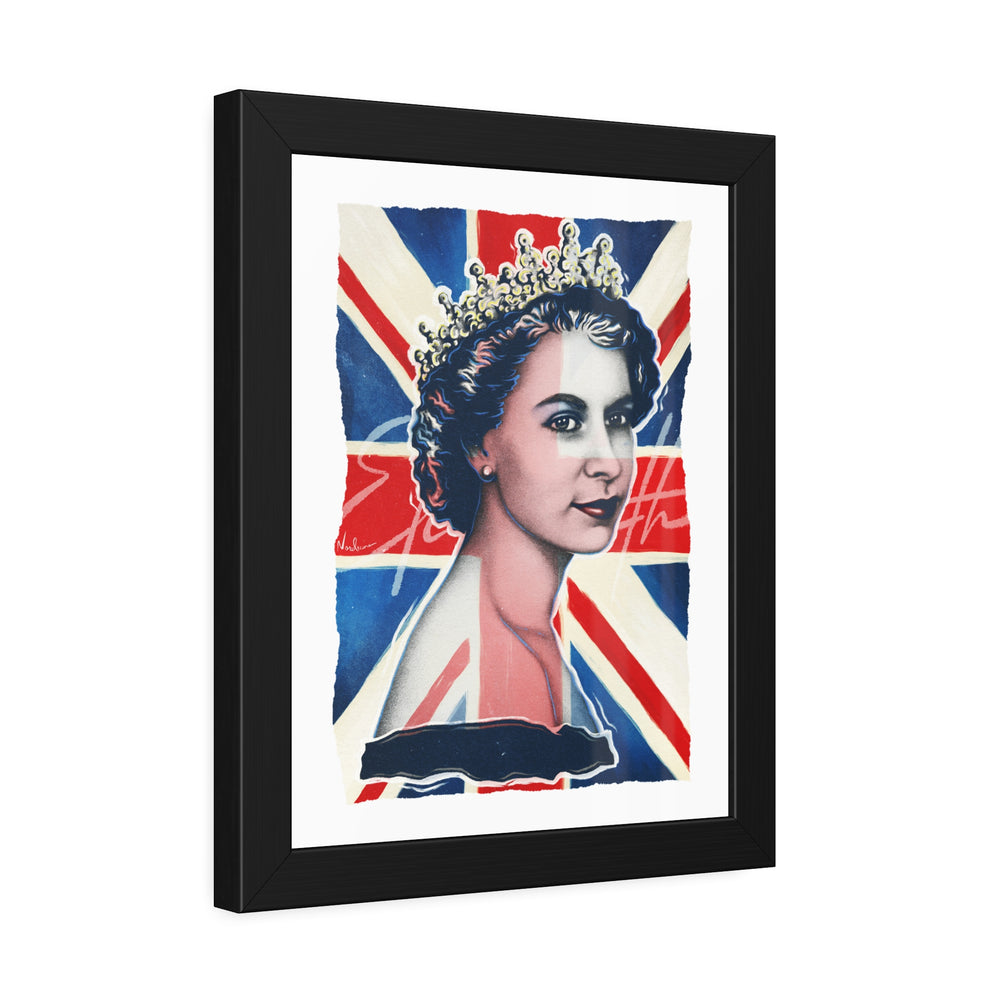 Queen Elizabeth - Framed Paper Posters