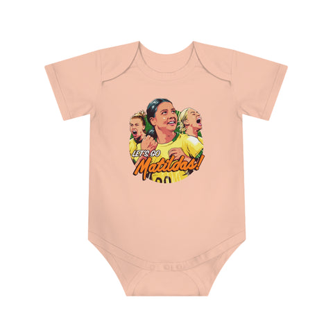 Let's Go Matildas! [Australian-Printed] - Baby Short Sleeve Bodysuit