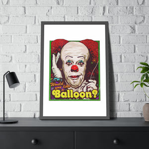 Would You Like A Balloon? - Framed Paper Posters