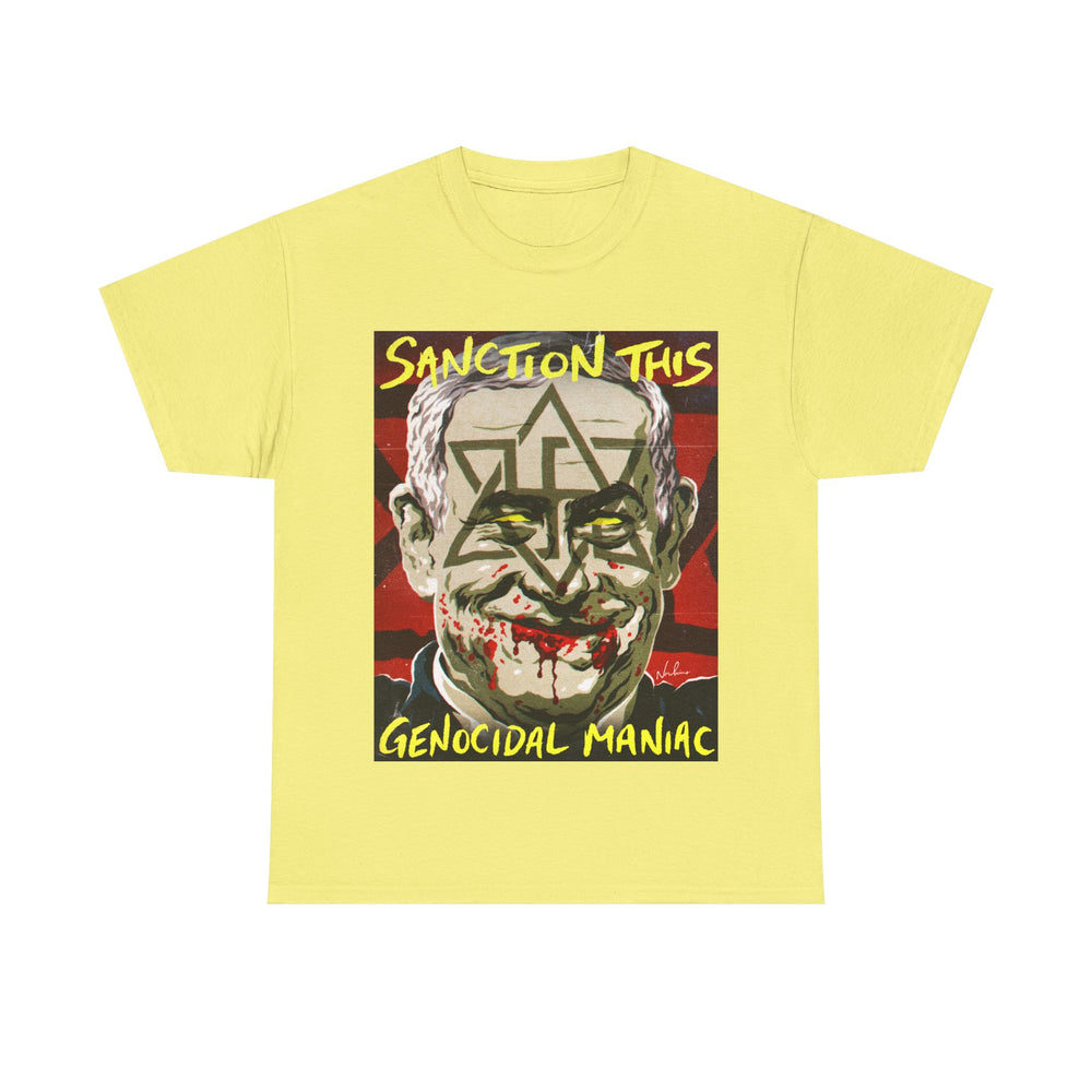 Sanction This Genocidal Maniac [Australian-Printed] - Unisex Heavy Cotton Tee