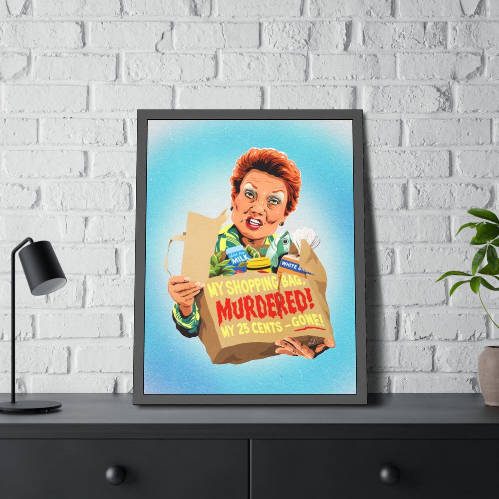My Shopping Bag, Murdered! - Framed Paper Posters