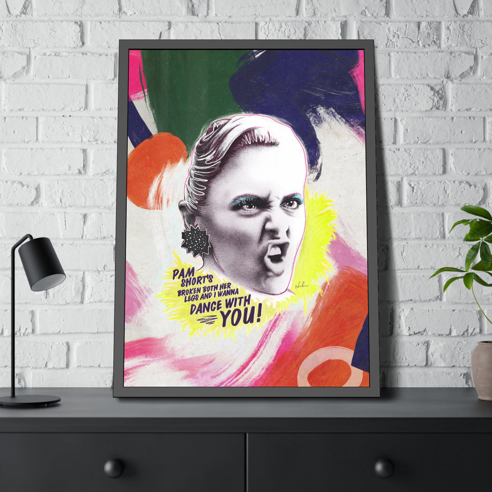 LIZ HOLT [Coloured-BG] - Framed Paper Posters