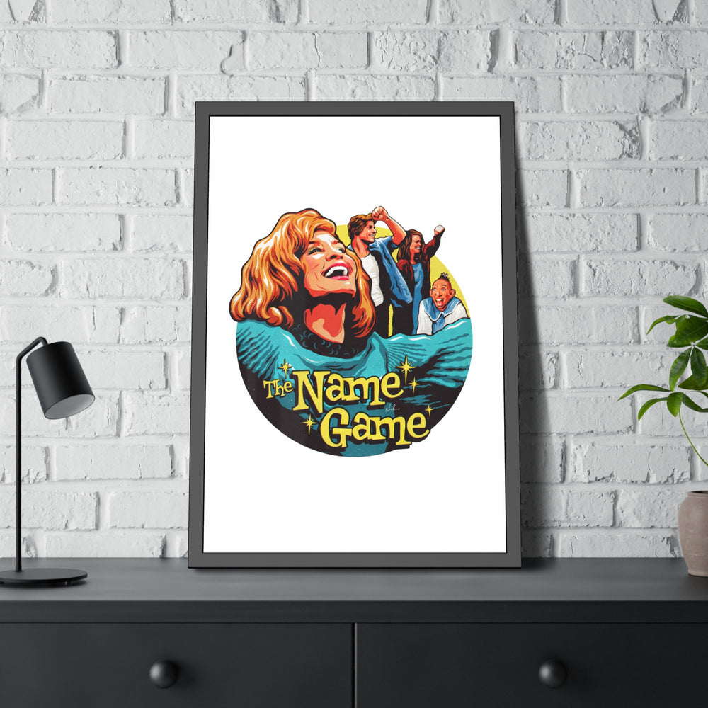 The Name Game - Framed Paper Posters