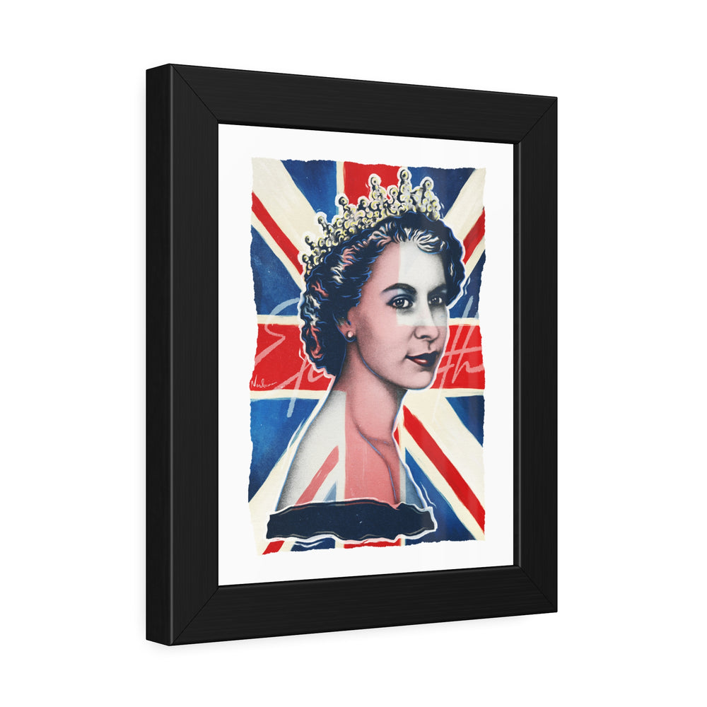 Queen Elizabeth - Framed Paper Posters