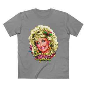 Have A Holly Dolly Christmas! [Australian-Printed] - Men's Staple Tee