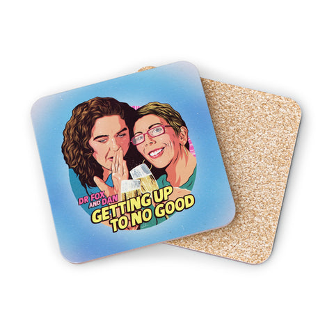 Dr Fox And Dan Getting Up To No Good - MummaPro [Australian-Printed] - Coaster