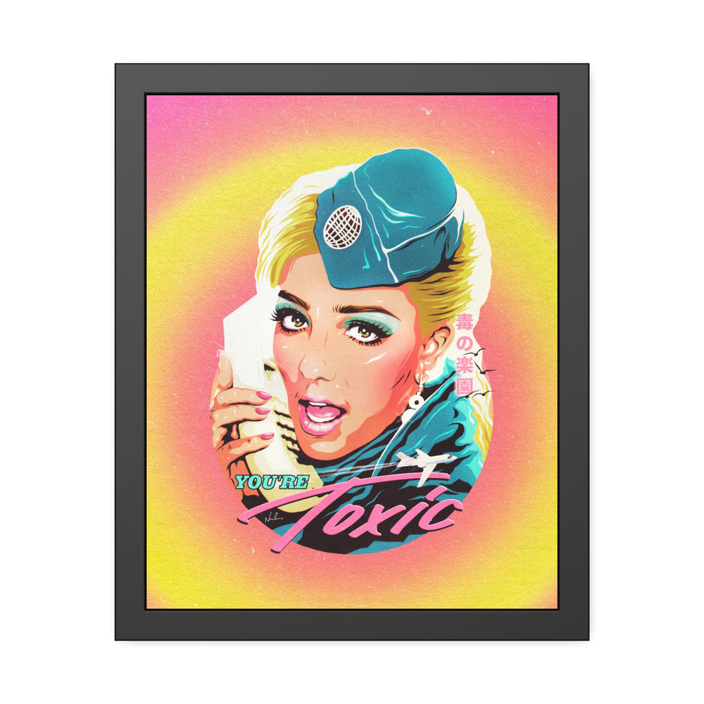 TOXIC [Coloured-BG] - Framed Paper Posters