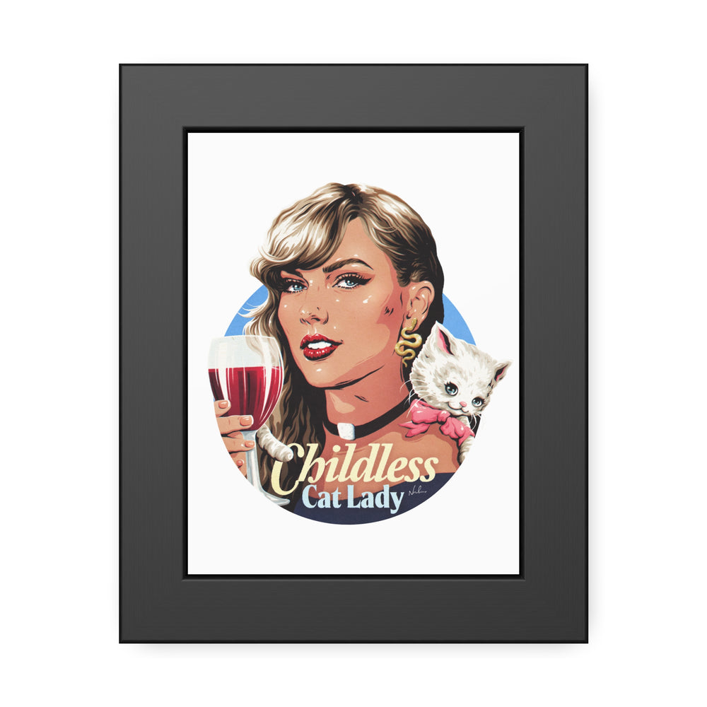 Childless Cat Lady - Framed Paper Posters