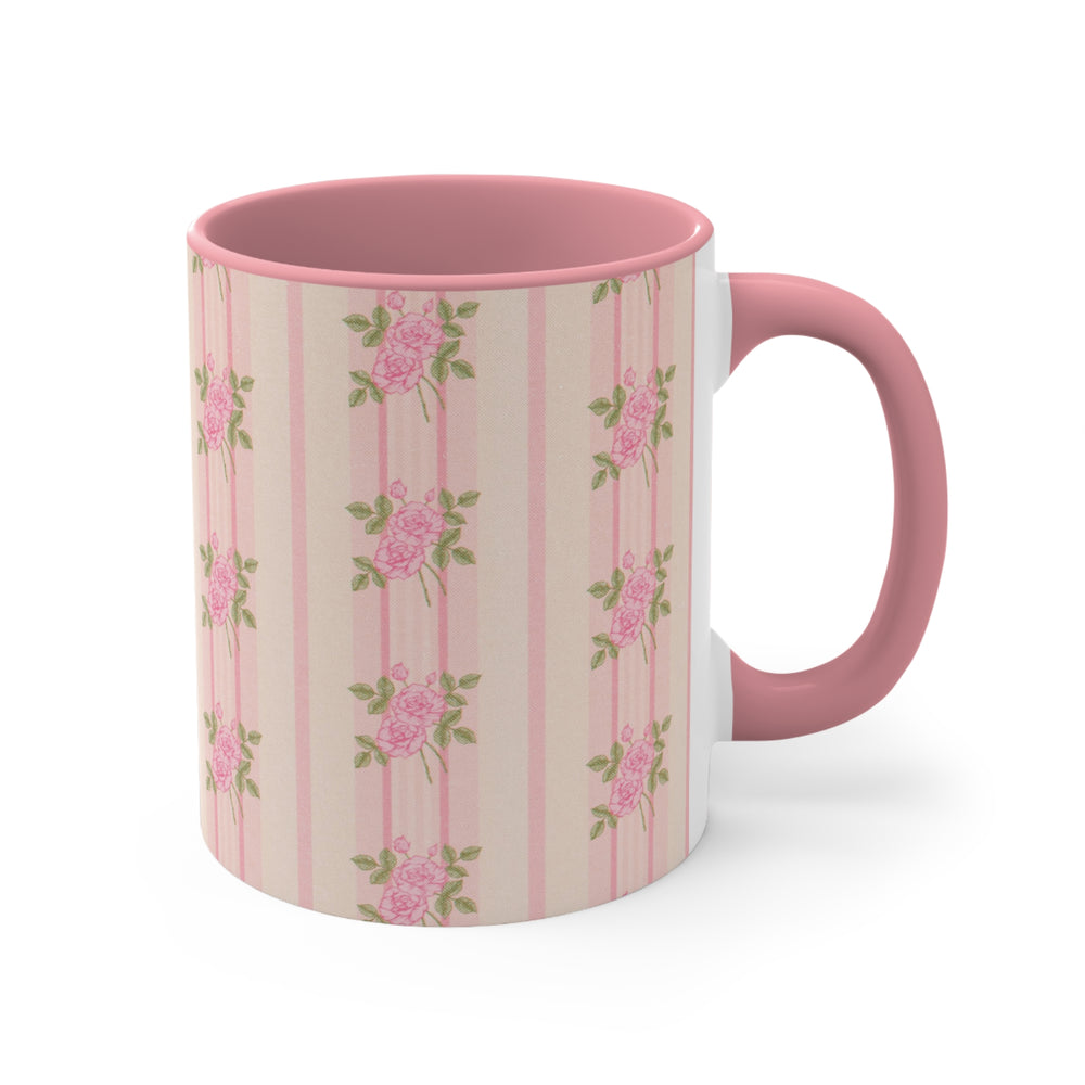 TEST - Floral Colorful Accent Mugs, 11oz