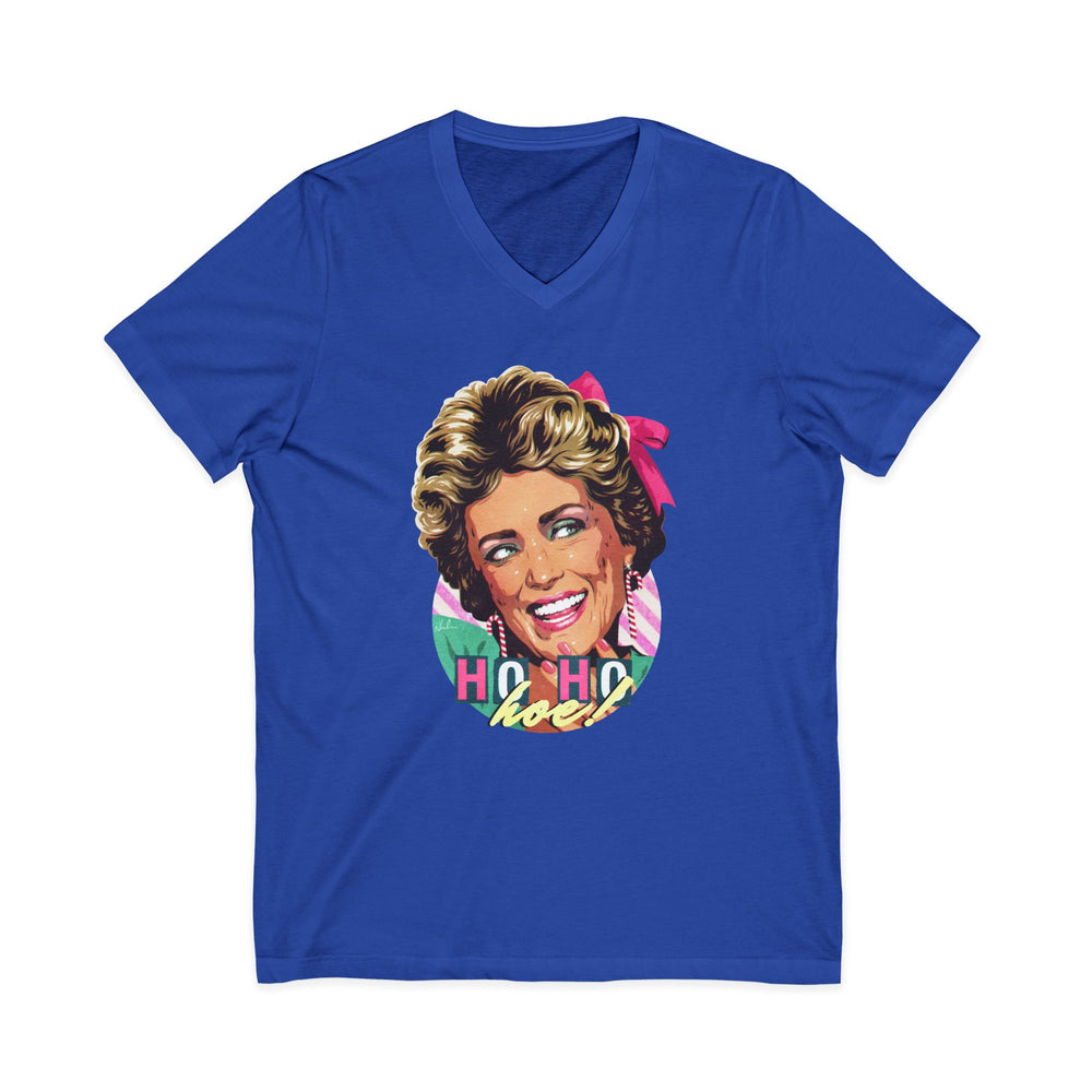 HO HO HOE! [US-Printed] - Unisex Jersey Short Sleeve V-Neck Tee