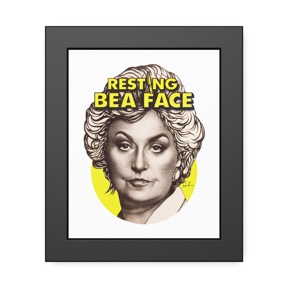 RESTING BEA FACE - Framed Paper Posters