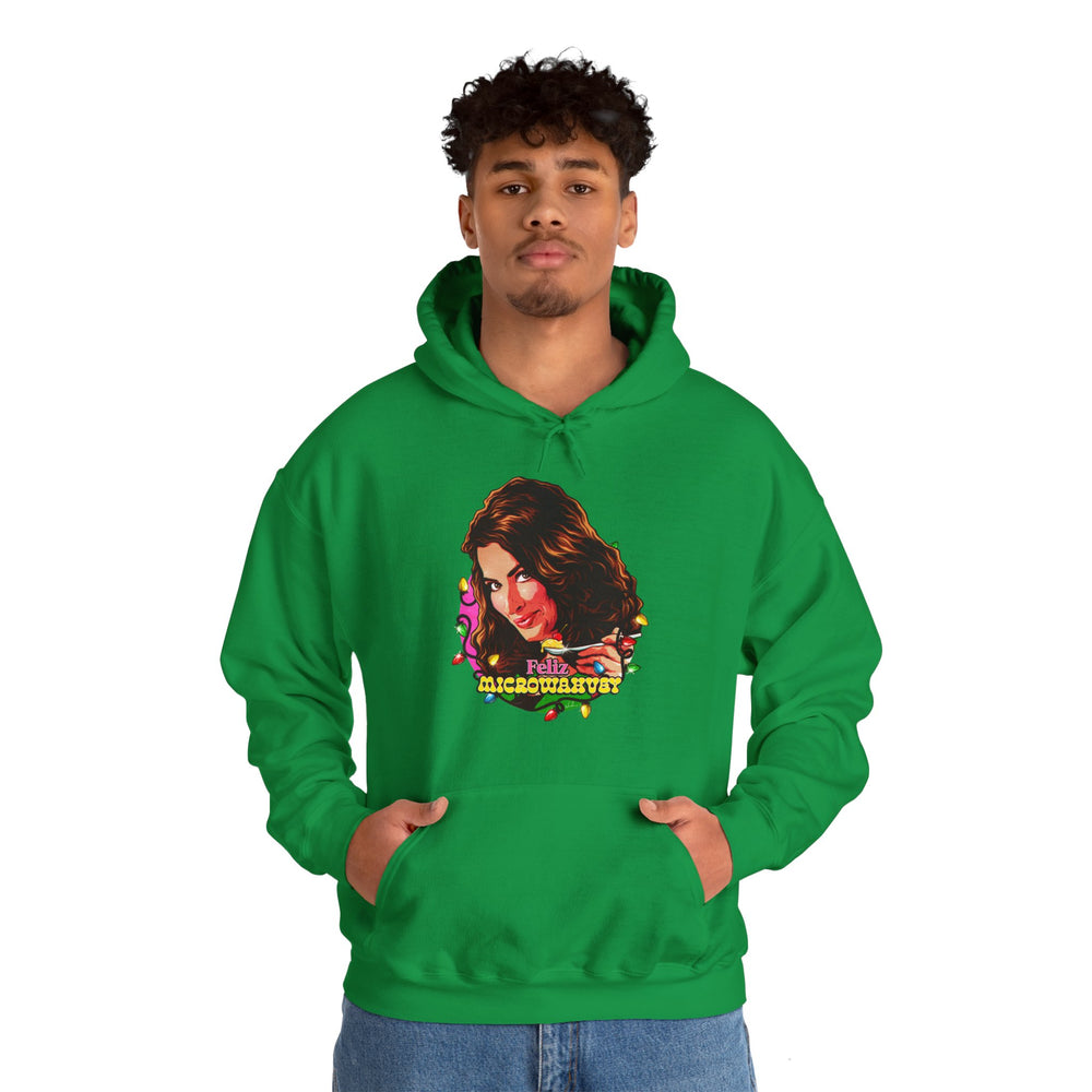 Feliz Microwahvey [US-Printed] - Unisex Heavy Blend™ Hooded Sweatshirt