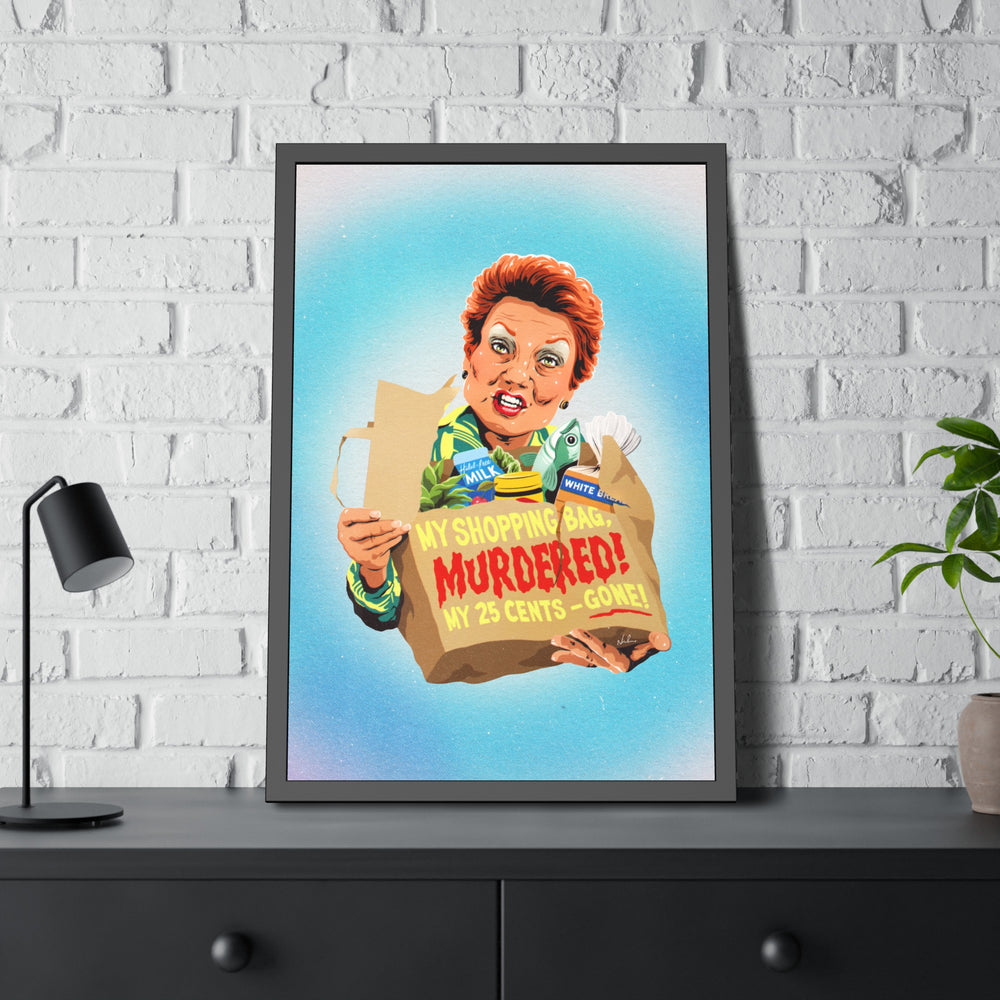 My Shopping Bag, Murdered! - Framed Paper Posters
