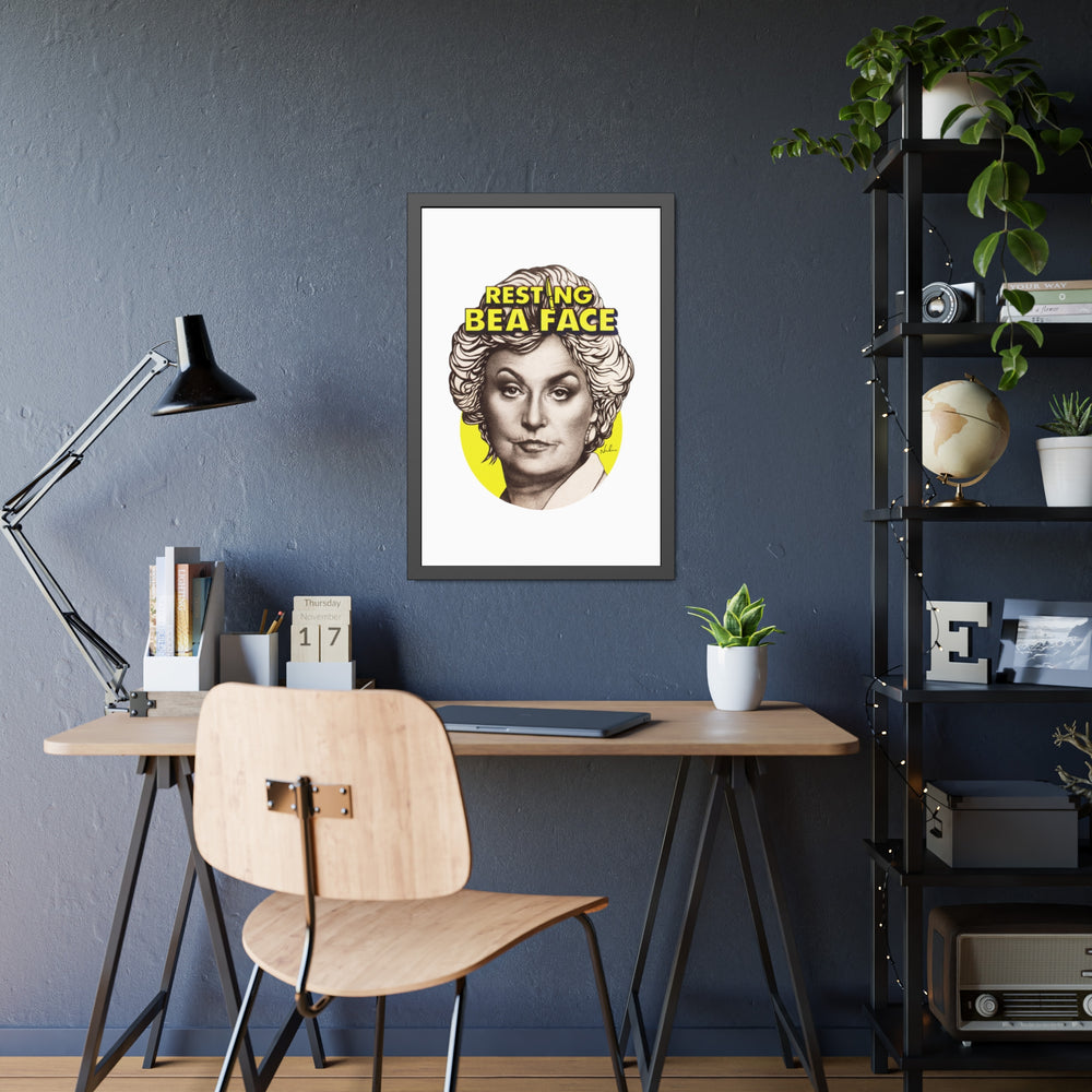 RESTING BEA FACE - Framed Paper Posters