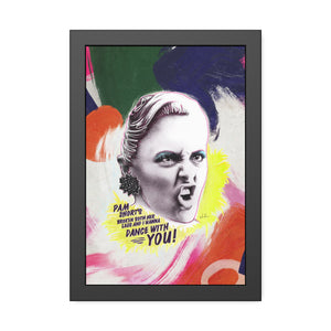 LIZ HOLT [Coloured-BG] - Framed Paper Posters