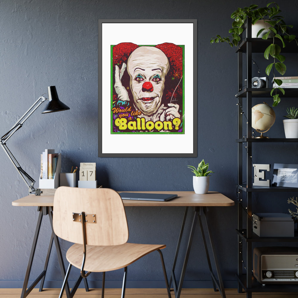 Would You Like A Balloon? - Framed Paper Posters