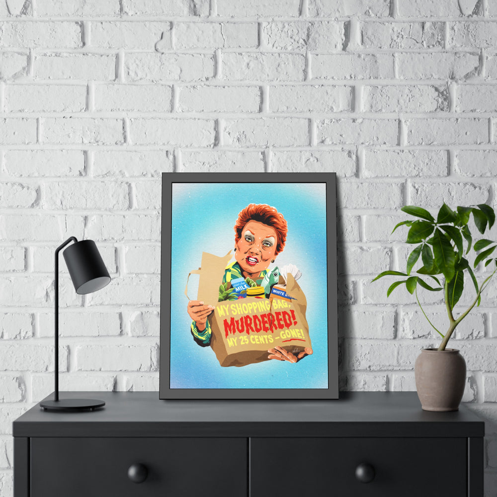 My Shopping Bag, Murdered! - Framed Paper Posters