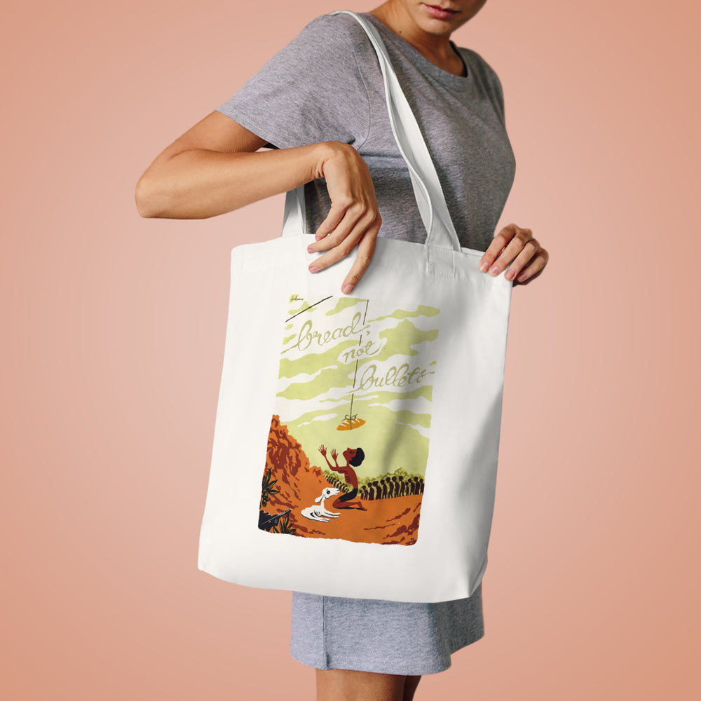 BREAD, NOT BULLETS [Australian-Printed] - Cotton Tote Bag