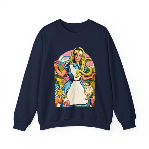 Down The Rabbit Hole [Australian-Printed] - Unisex Heavy Blend™ Crewneck Sweatshirt