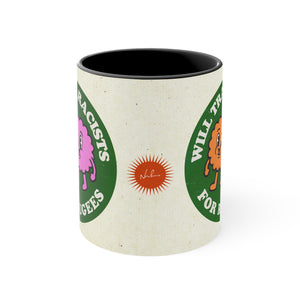 Will Trade Racists For Refugees (Australian Printed) - 11oz Accent Mug