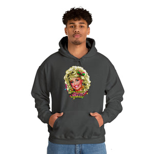 Have A Holly Dolly Christmas! [Australian-Printed] - Unisex Heavy Blend™ Hooded Sweatshirt