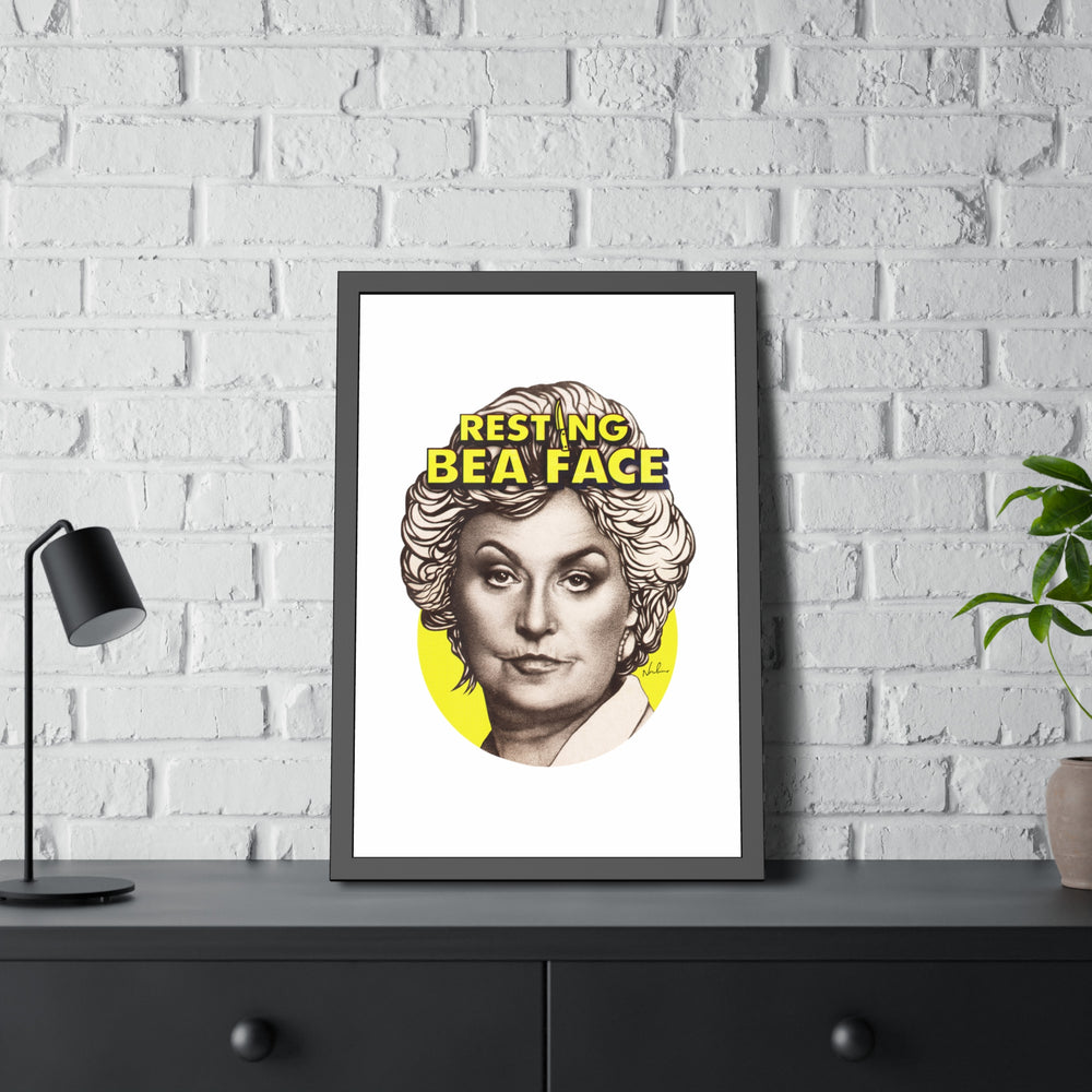 RESTING BEA FACE - Framed Paper Posters