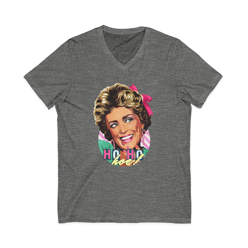 HO HO HOE! [US-Printed] - Unisex Jersey Short Sleeve V-Neck Tee