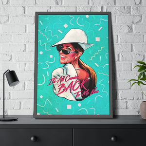 It's All Coming Back To Me Now [Coloured BG] - Framed Paper Posters