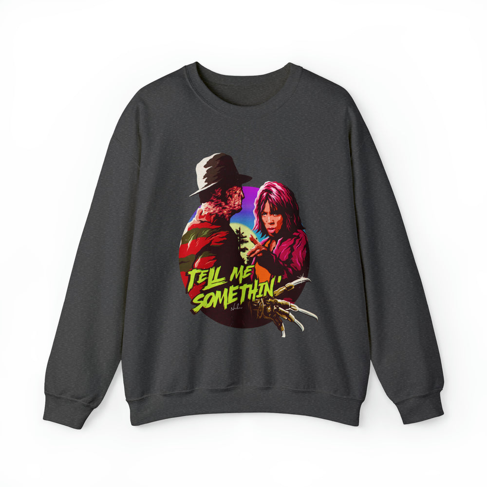 Tell Me Somethin'  [Australian-Printed] - Unisex Heavy Blend™ Crewneck Sweatshirt