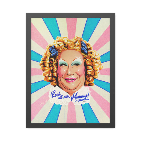 Look At Me, Mommy! [Coloured-BG] - Framed Paper Posters